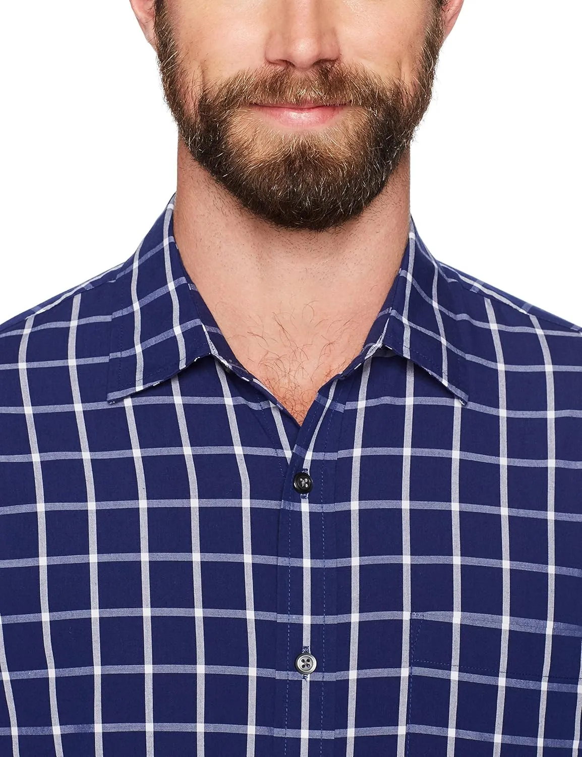 Amazon Essentials Men's Regular-Fit Short-Sleeve Poplin Shirt