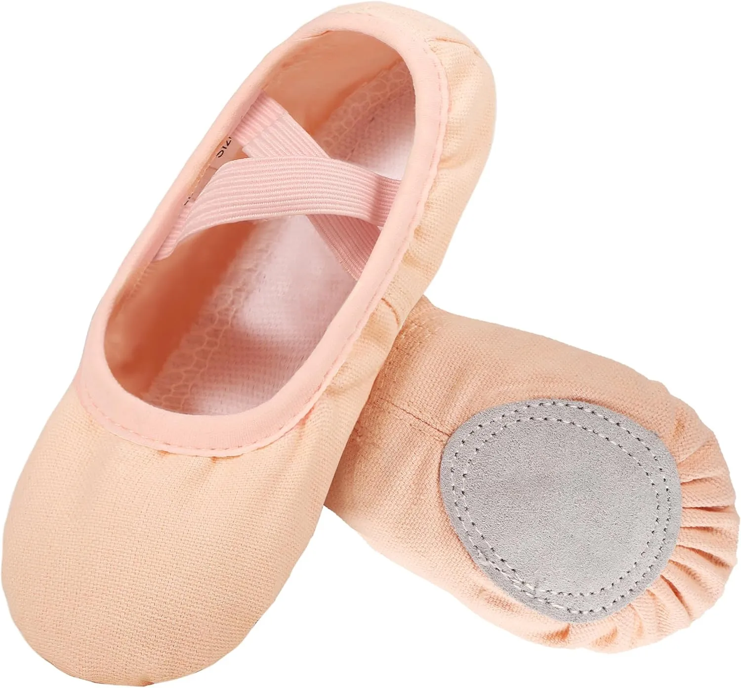 Arshiner Ballet Shoes for Girls Canvas Ballet Slippers Dance Shoes with Elastic Band for Toddler/Little Kid/Big Kid