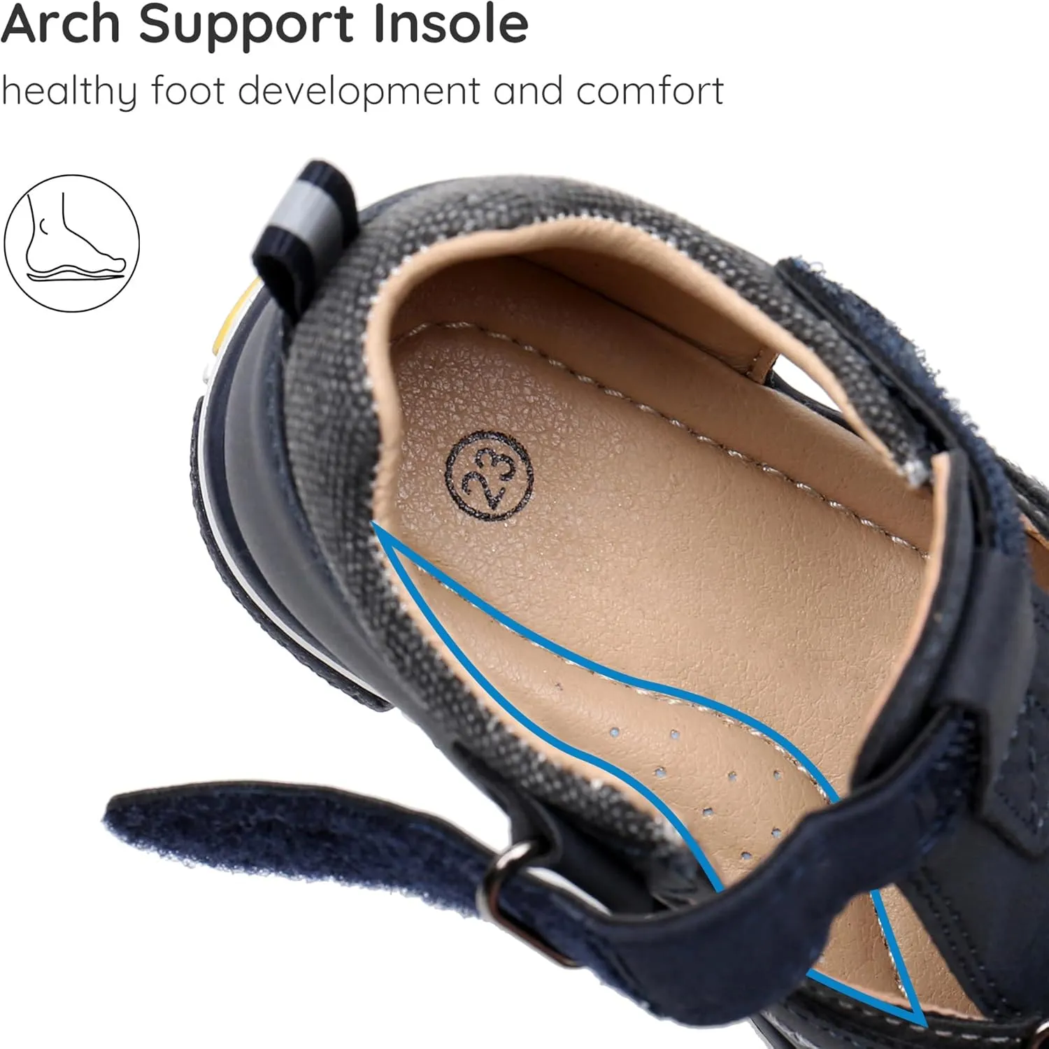 Blikcon Baby/Toddler Boys Sandals Closed Toe Summer Shoes with Soft Sole (Toddler/Little Kid)