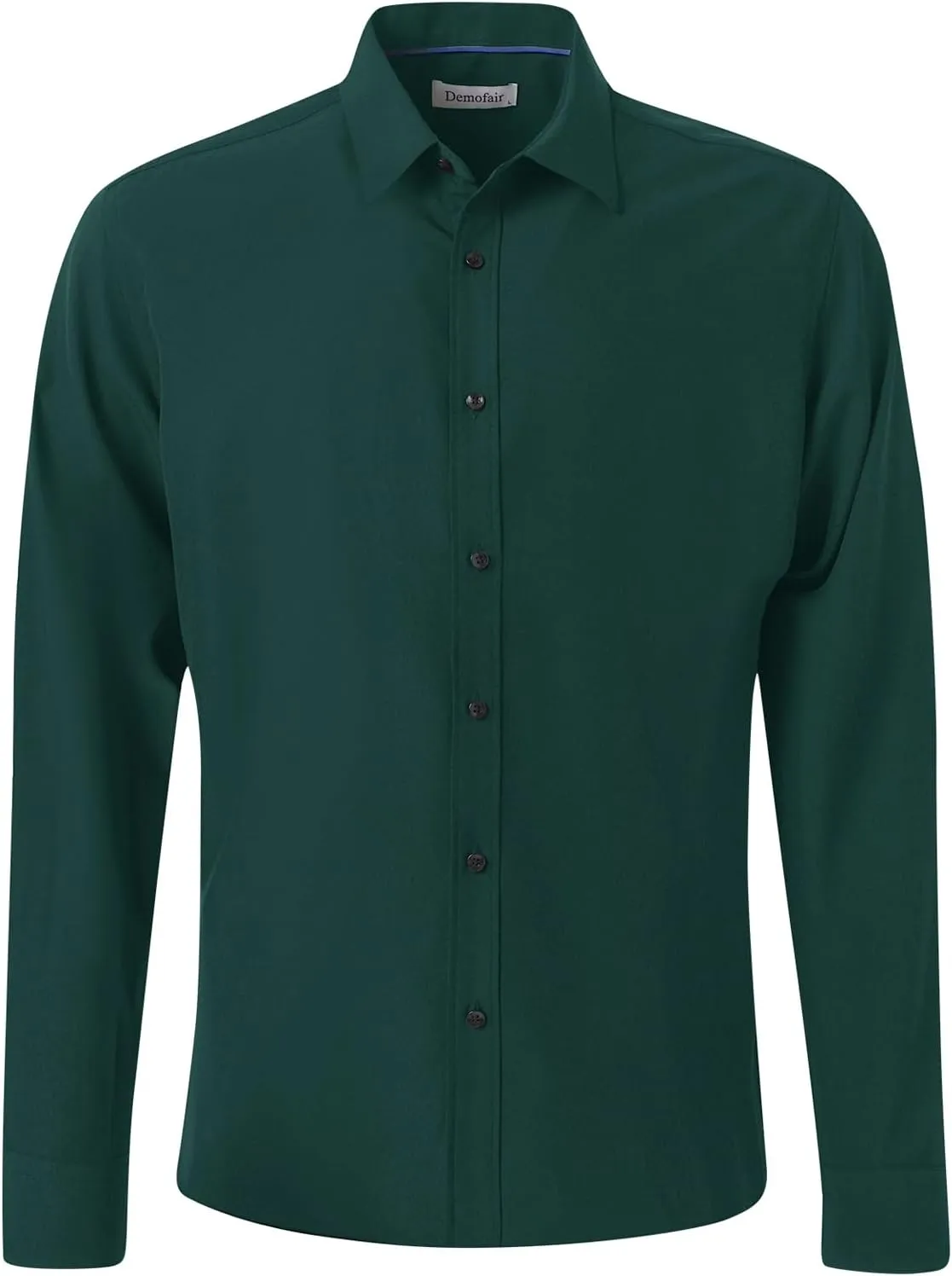 Men's Dress Shirts Solid Wrinkle-Free Long Sleeve Button Down Shirt Regular Fit Formal Shirts