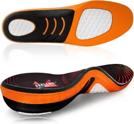 Plantar Fasciitis Relief Shoe Insoles [1-Pair], Arch Support Insoles, Running Athletic Gel Shoe Inserts, Orthotic Inserts for Arch Pain [Trim to Fit: Men 6-10/Women 7-11]