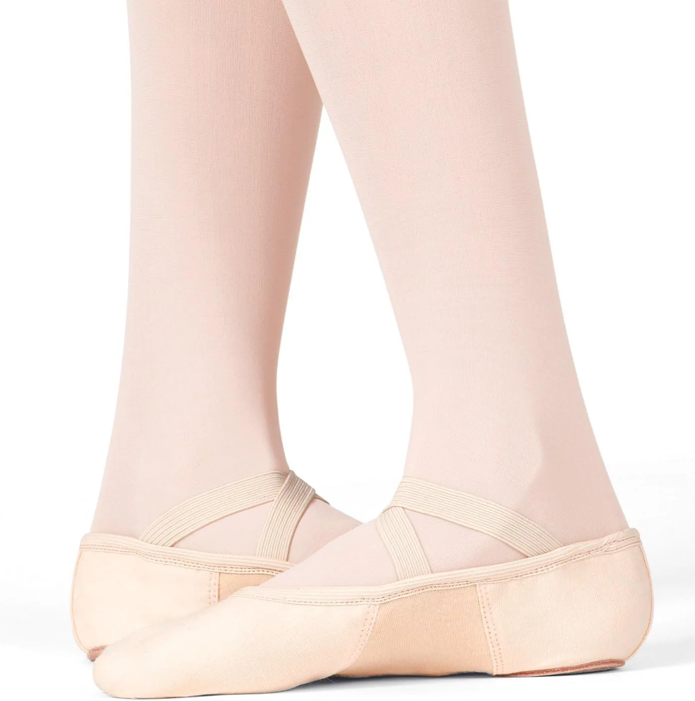 Theatricals Girls SofTouch Canvas Stretch Split-Sole Ballet Shoes