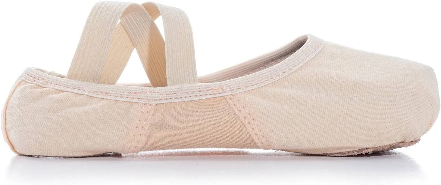Theatricals Girls SofTouch Canvas Stretch Split-Sole Ballet Shoes