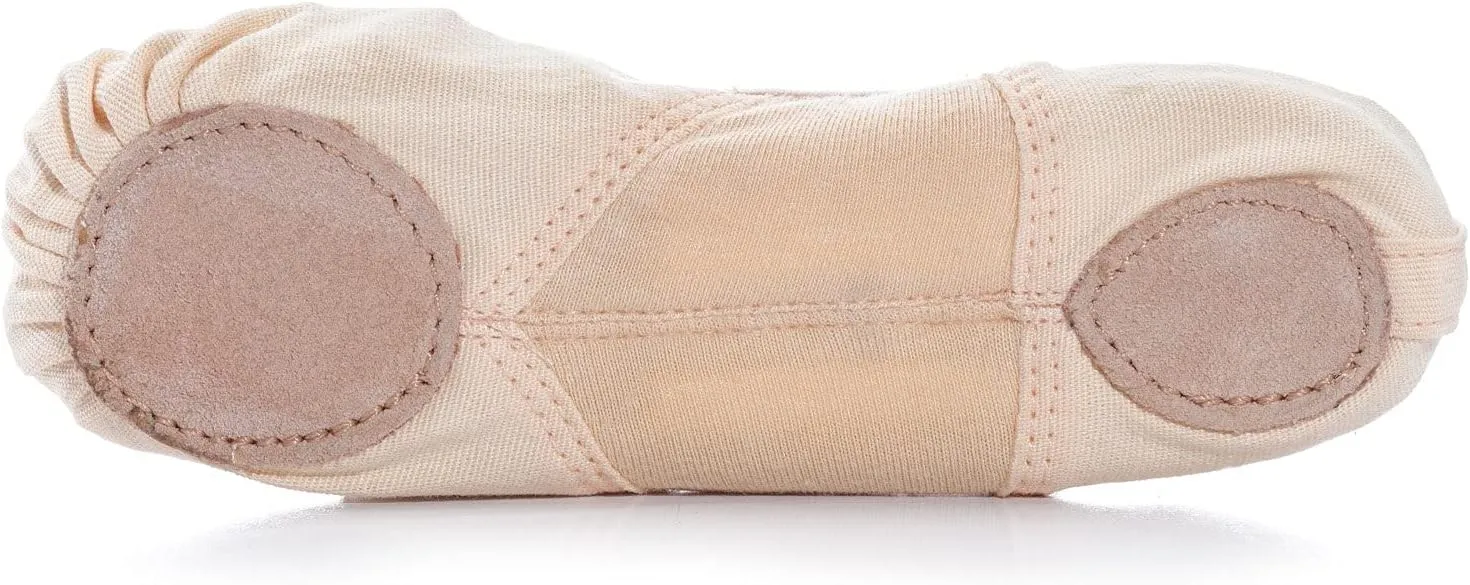 Theatricals Girls SofTouch Canvas Stretch Split-Sole Ballet Shoes